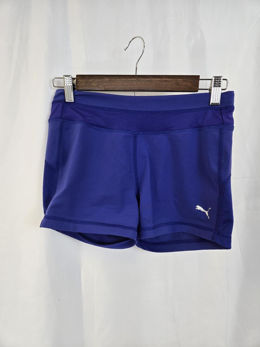 PUMA Shorts Womens Small Blue DryCELL Running Lined Athletic Stretch Workout